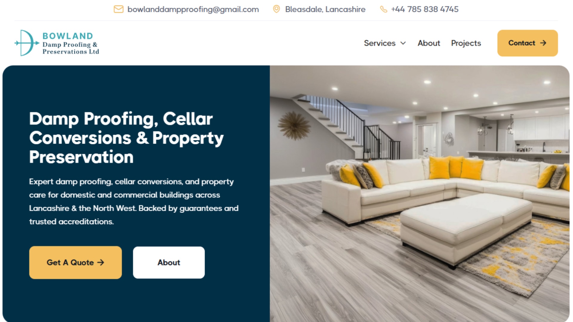 Example of a clear website call to action guiding user behaviour