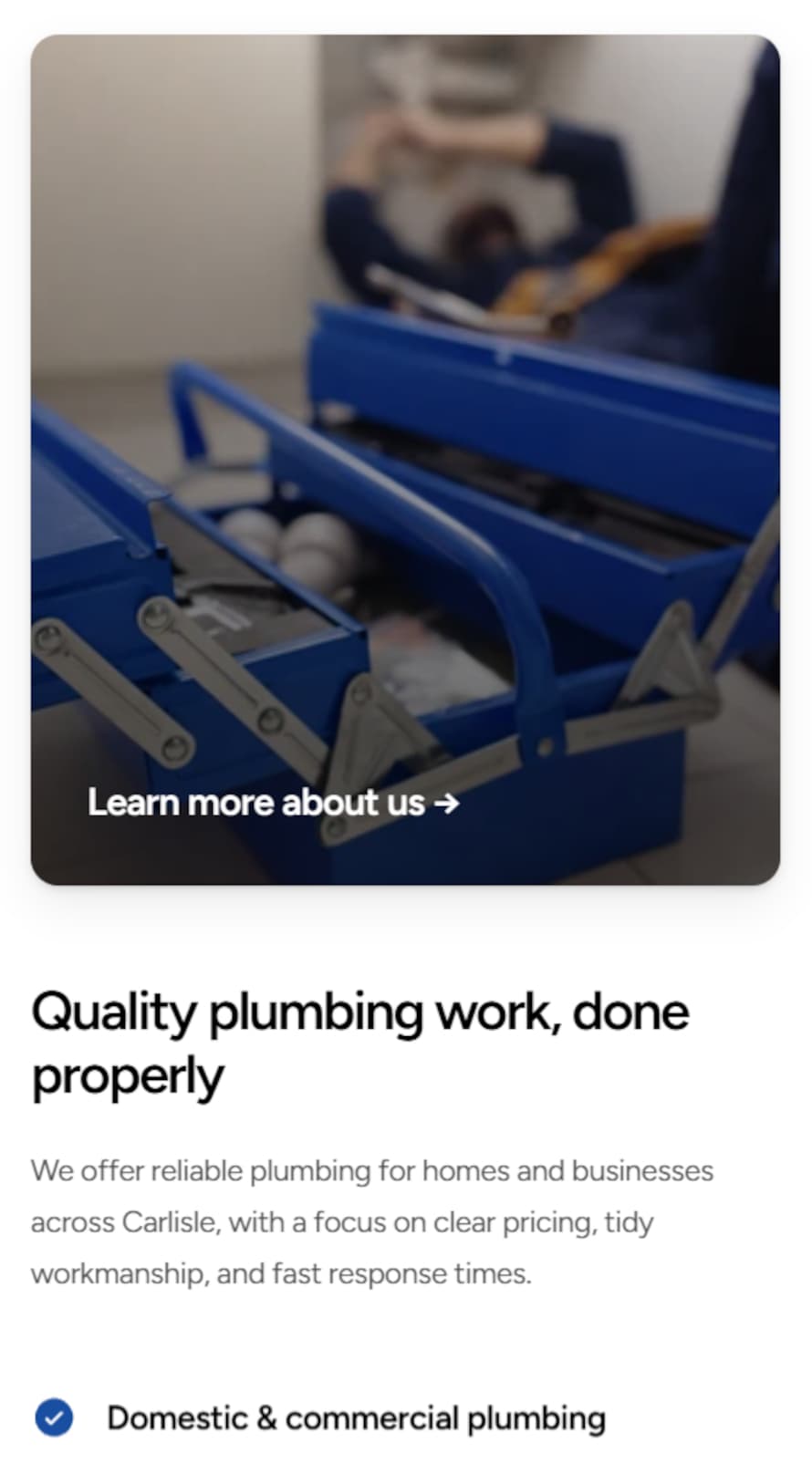 Carlisle Plumbers Services